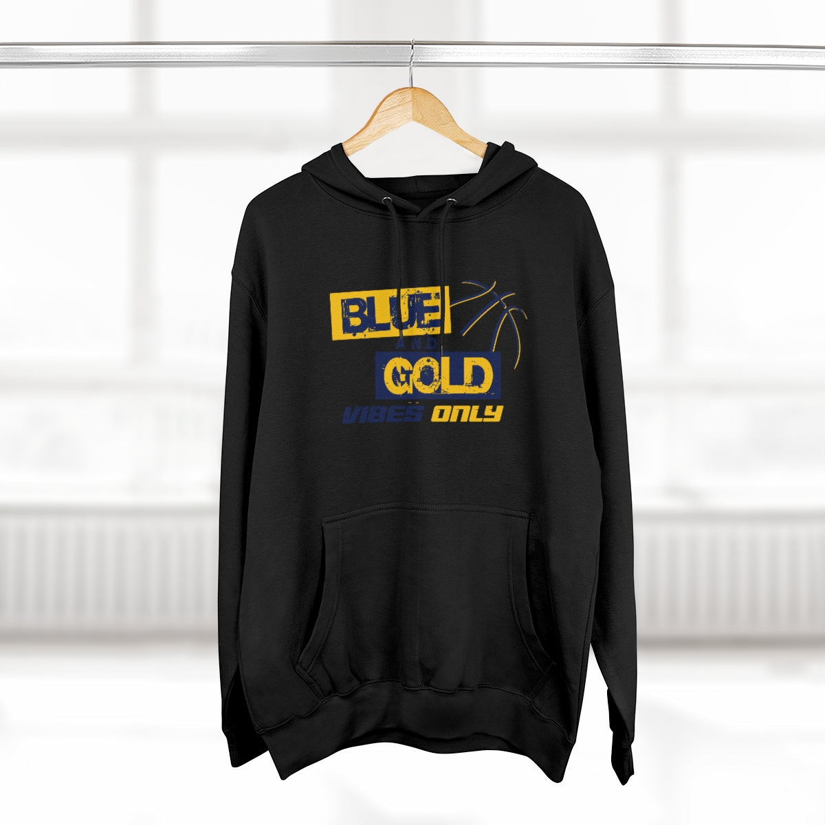 Blue & Gold Vibes Only Premium Hoodie