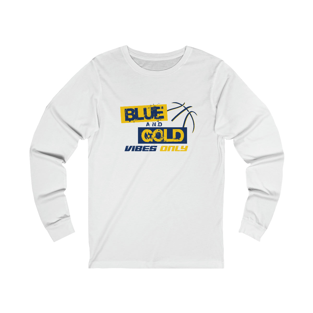 Blue & Gold Vibes Only Long Sleeve Tee