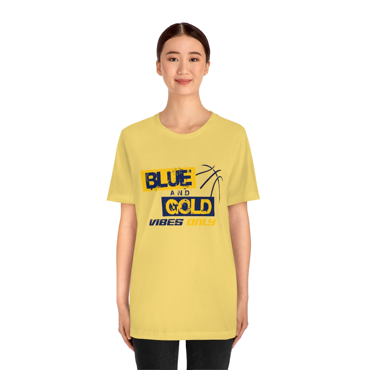 Blue & Gold Vibes Only Short Sleeve Tee