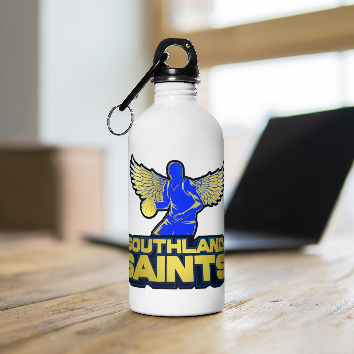 Saints Logo Stainless Steel Water Bottle
