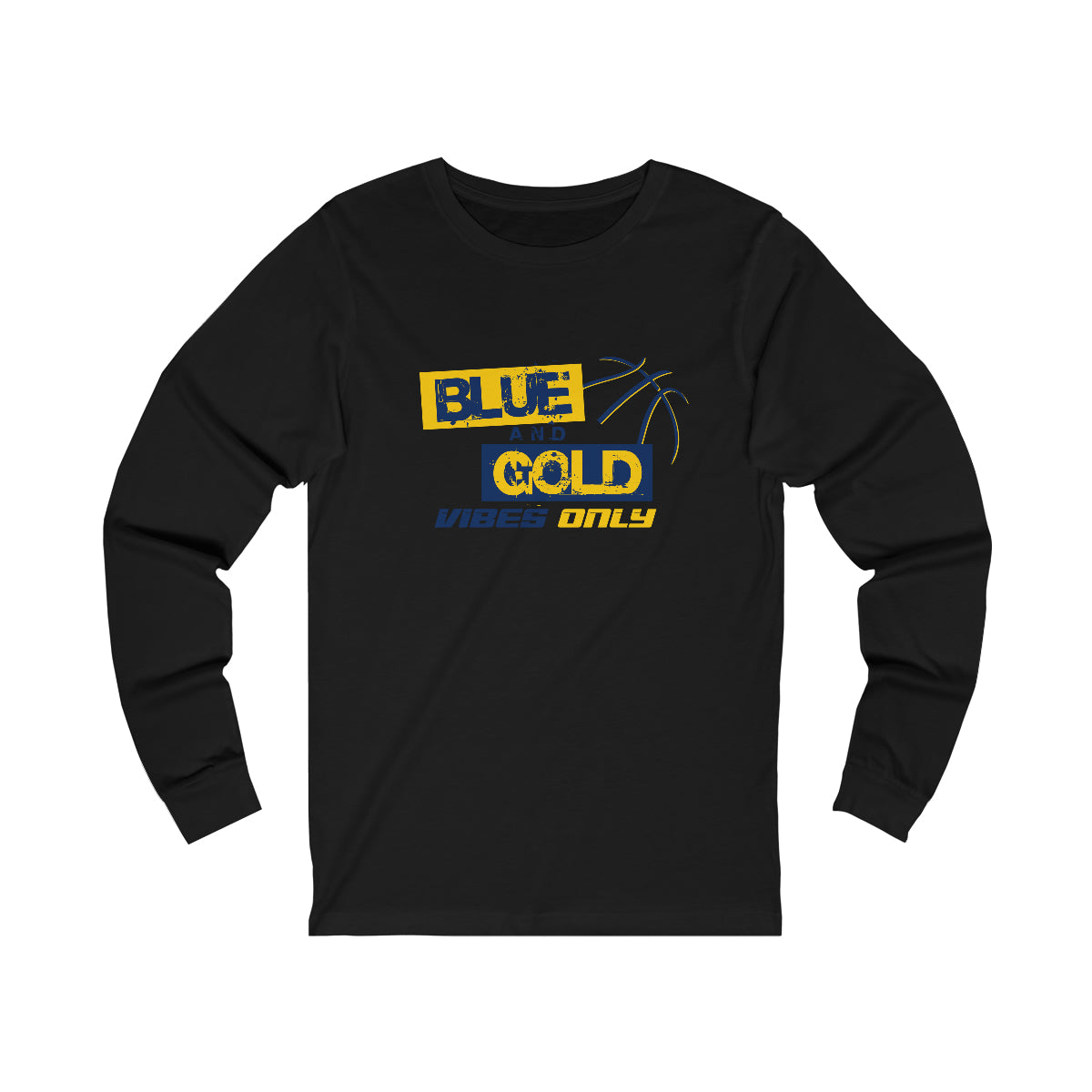 Blue & Gold Vibes Only Long Sleeve Tee