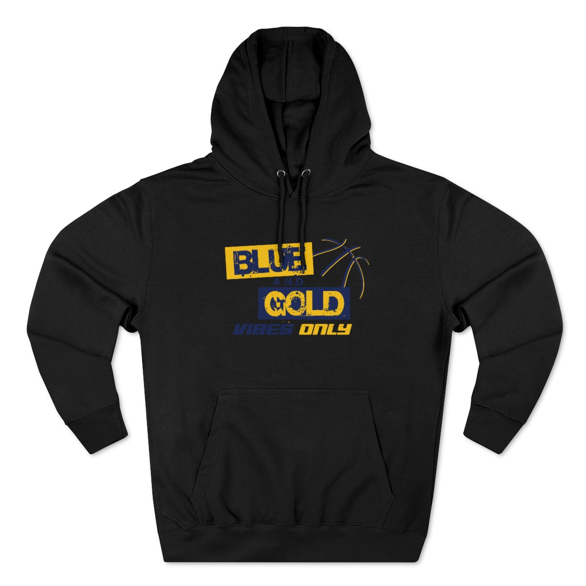 Blue & Gold Vibes Only Premium Hoodie